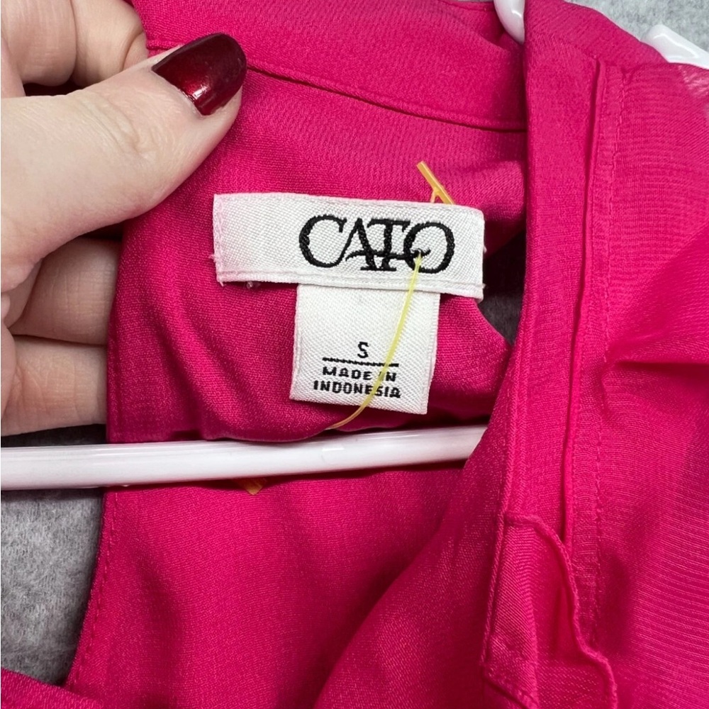 Cato Pink Ruffle Blouse - Picture 2 of 8